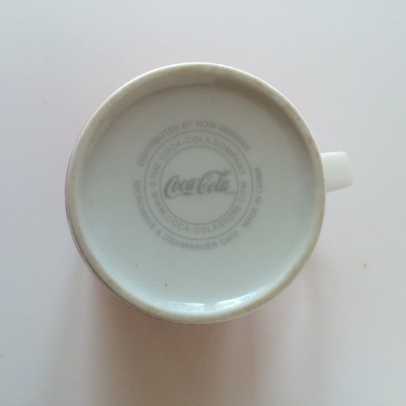 Coca Cola Coke Coffee Mug Red Ceramic White Lettering Collectible 12 oz - Picture 6 of 7